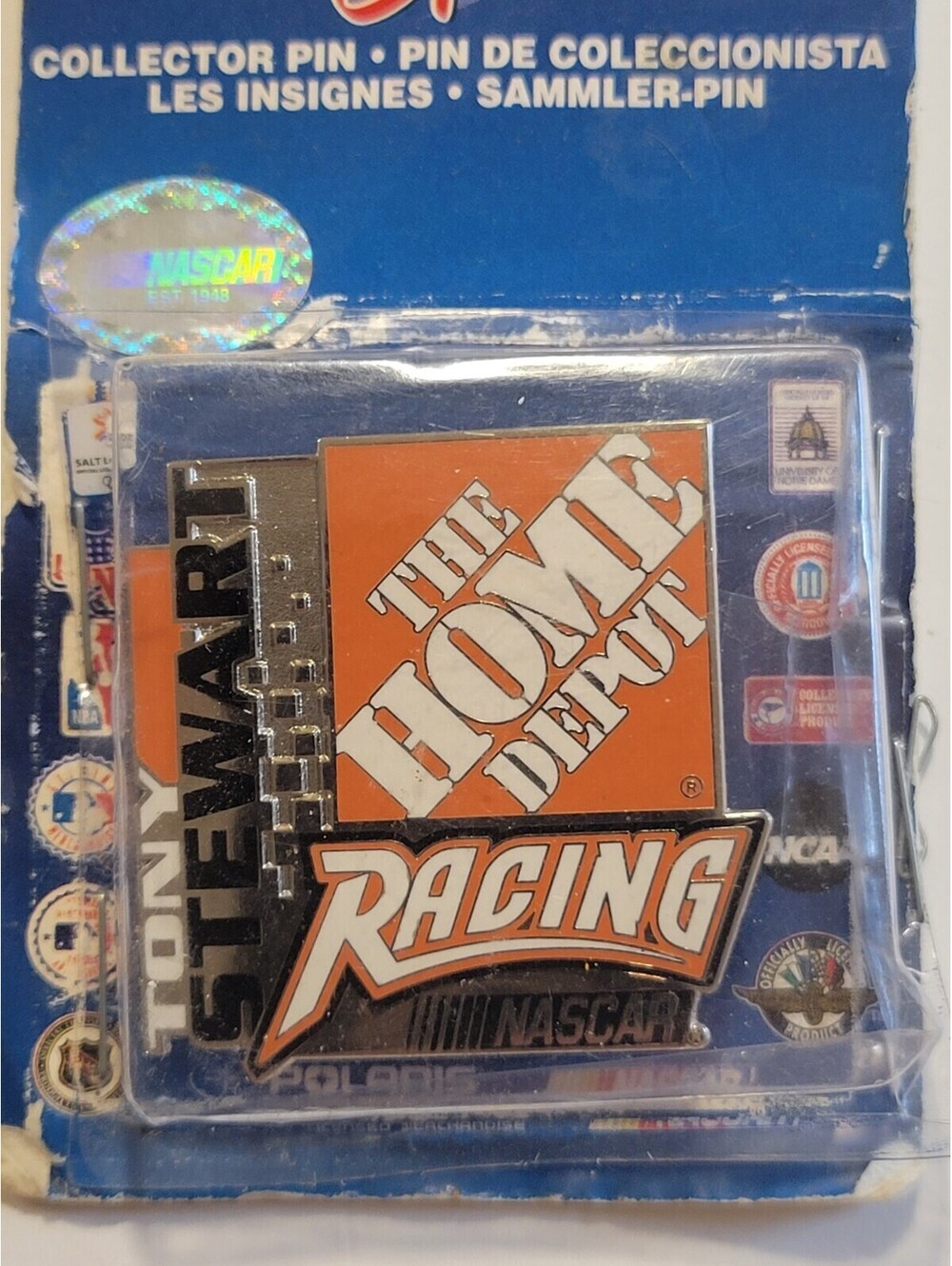 TONY STEWART, THE HOME DEPOT RACING NASCAR TEAM COLLECTOR'S PIN